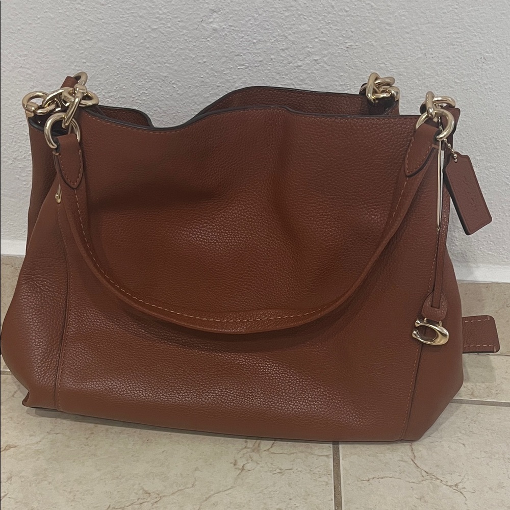 Coach Brown Leather Shoulder Bag